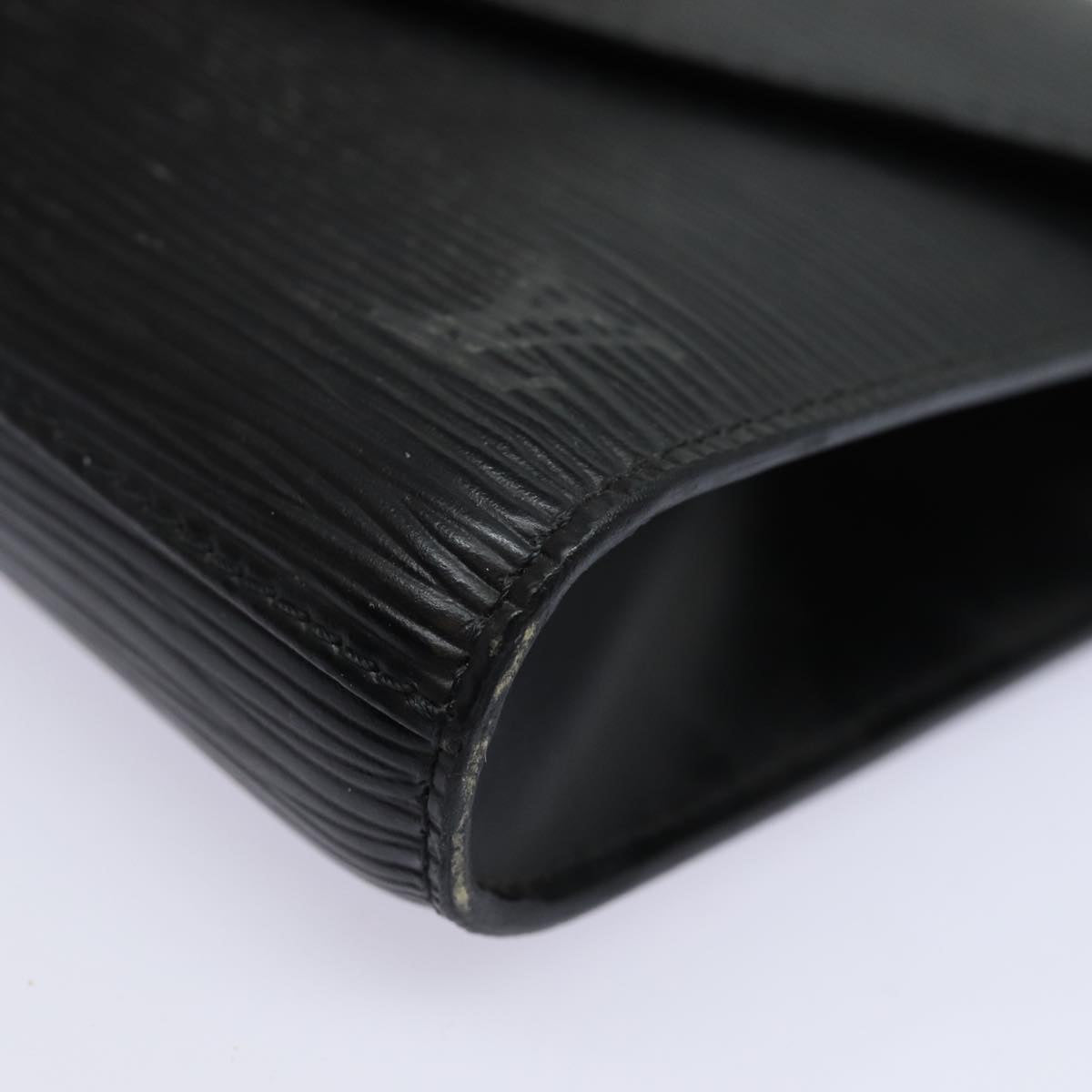 LOUIS VUITTON Epi Art Deco Clutch Bag Black M52632 LV 82997