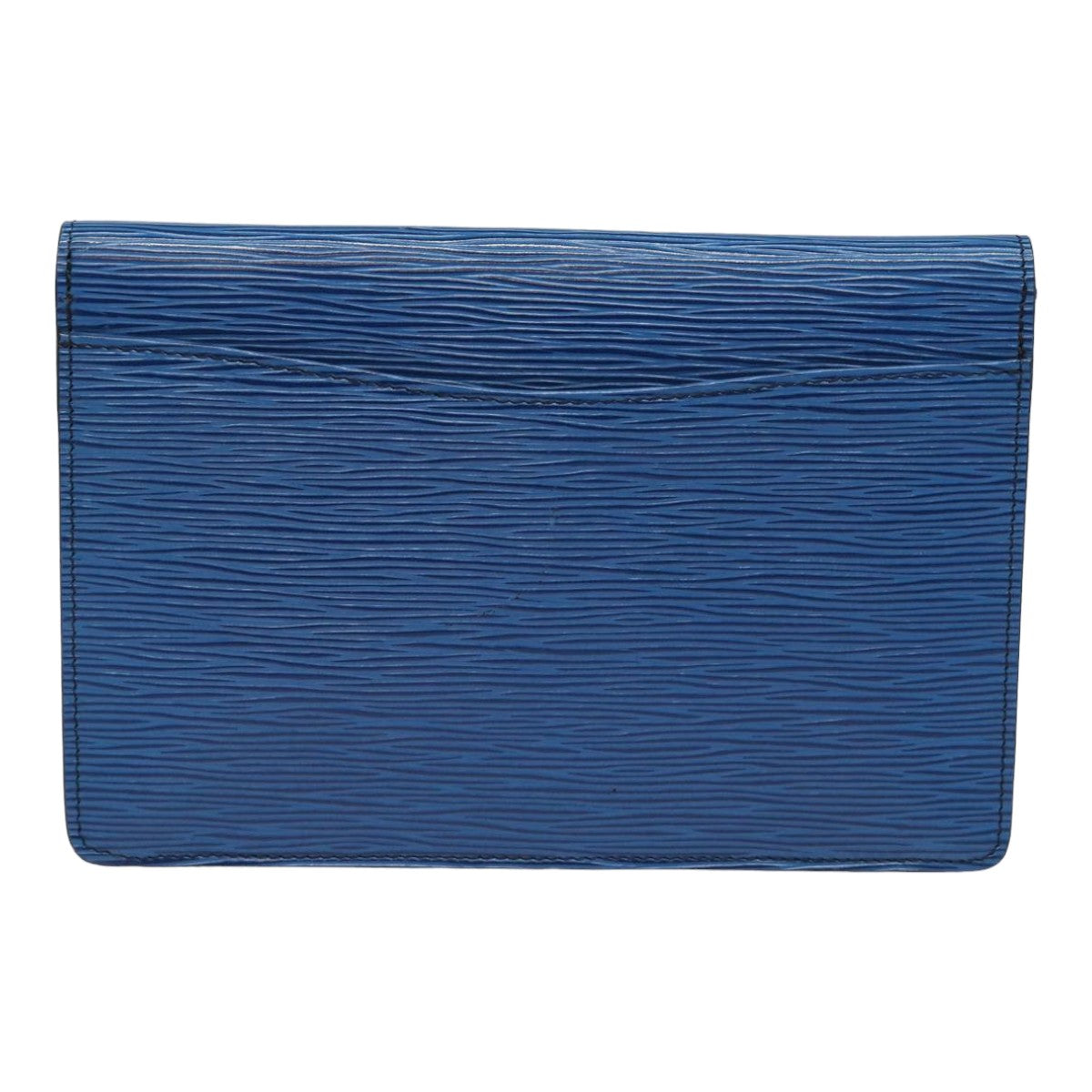 LOUIS VUITTON Epi Montaigne 23 Clutch Bag Blue M52665 LV 82998