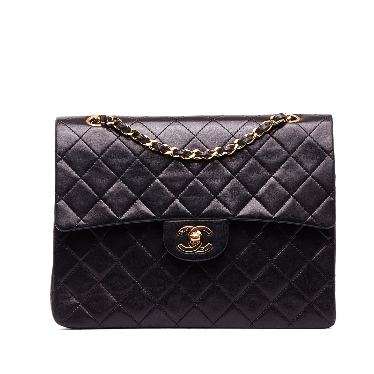 Luxury Chanel Medium Tall Classic Lambskin Double Flap Shoulder Bag