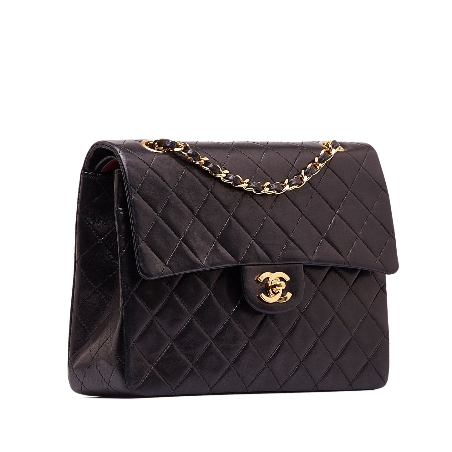 Luxury Chanel Medium Tall Classic Lambskin Double Flap Shoulder Bag