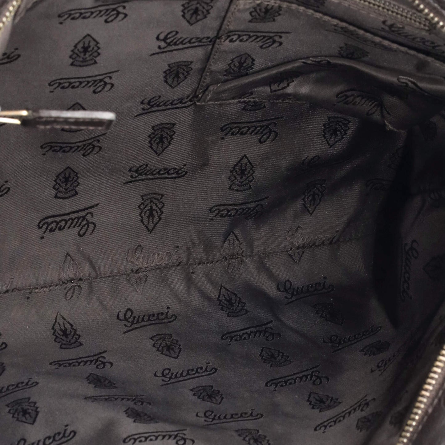 Zip Top Messenger Bag Guccissima Leather Large