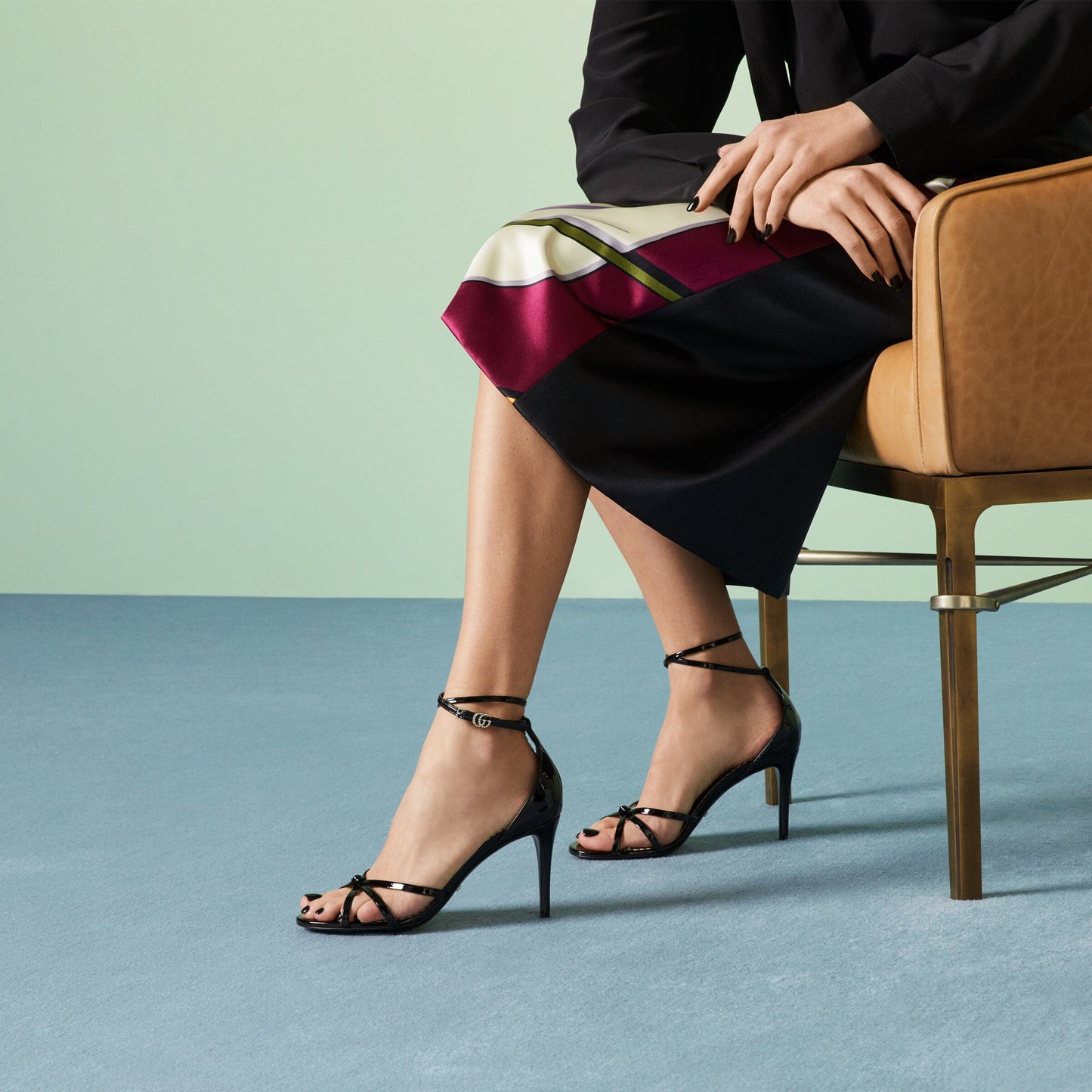 Gucci Double G Strappy Sandal For Women