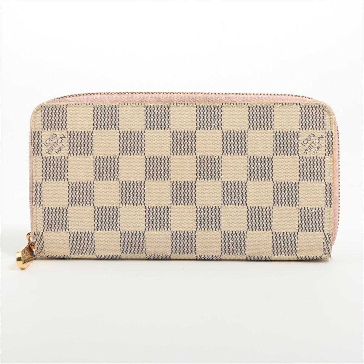 Louis Vuitton Damier Azur Zippy Wallet N63503 Rose Valerie Round Zip Wallet