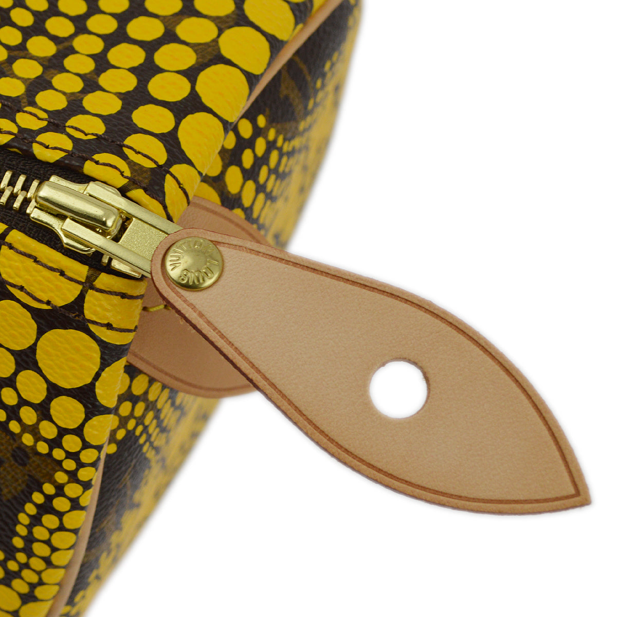 Louis Vuitton 2012 Yellow Pumpkin Dot Speedy 30 Handbag M40692