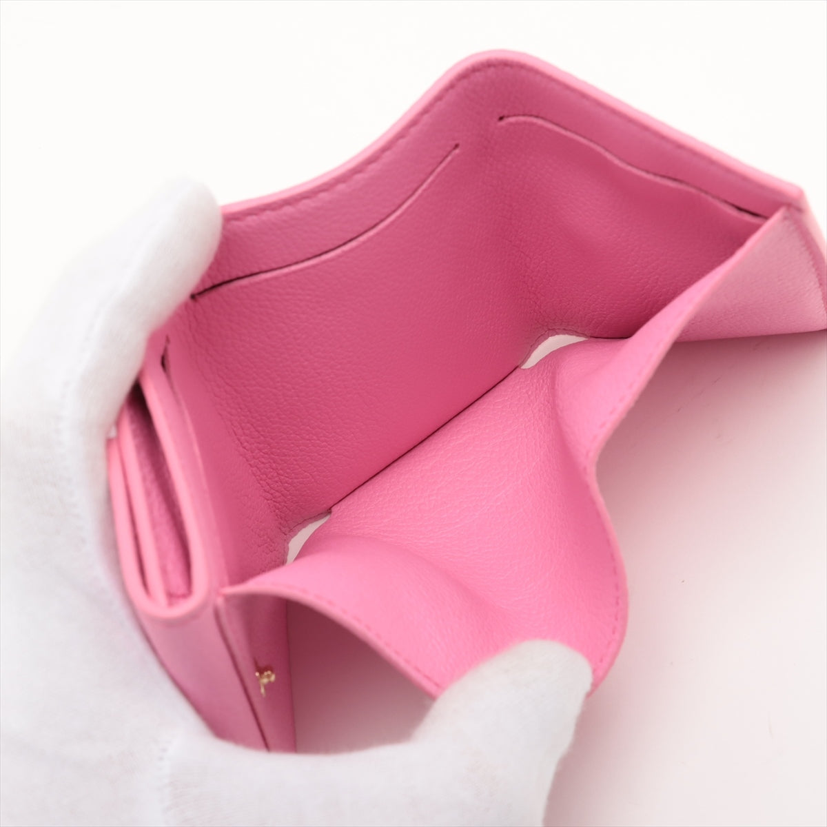 Louis Vuitton  Portfolio Mini Locksmith Pink Compact Wallet M82436 Initial Insert