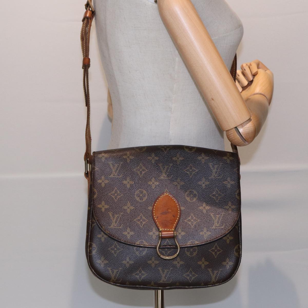 LOUIS VUITTON Monogram Saint Cloud GM Shoulder Bag M51242 LV 83010
