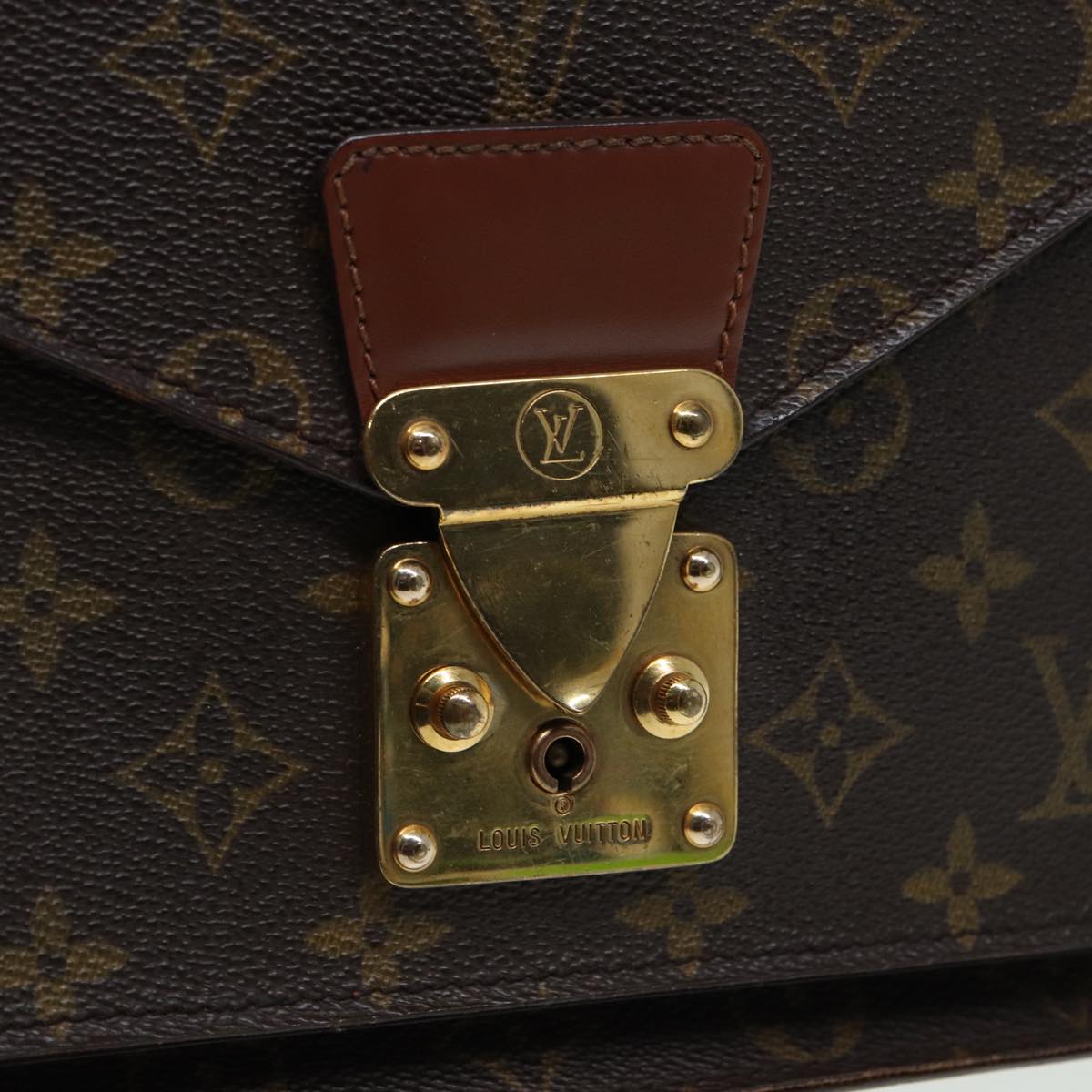 LOUIS VUITTON Monogram Monceau 28 Hand Bag 2way M51185 LV 83013