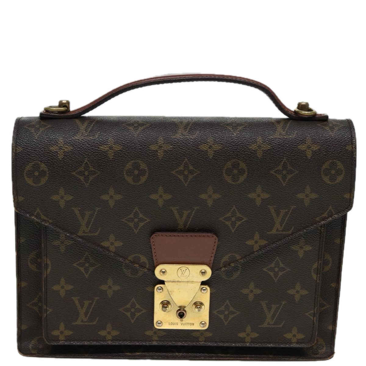 LOUIS VUITTON Monogram Monceau 28 Hand Bag 2way M51185 LV 83013