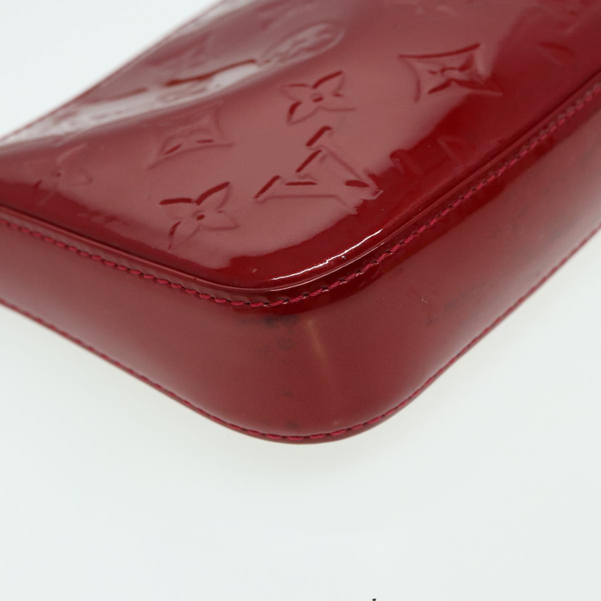 LOUIS VUITTON Vernis Pochette Accessoires Pouch Pomme D'amour M91577 83014