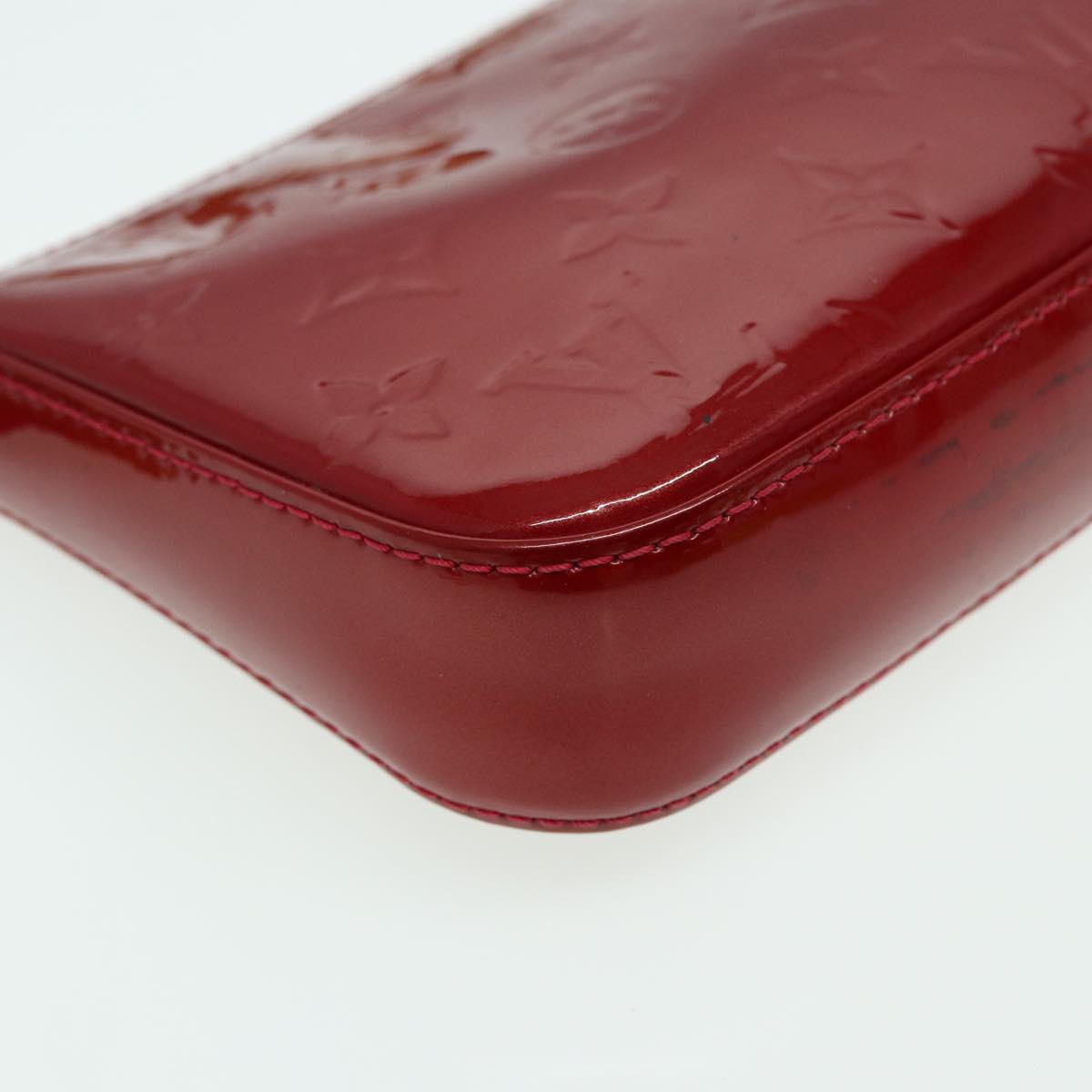 LOUIS VUITTON Vernis Pochette Accessoires Pouch Pomme D'amour M91577 83014