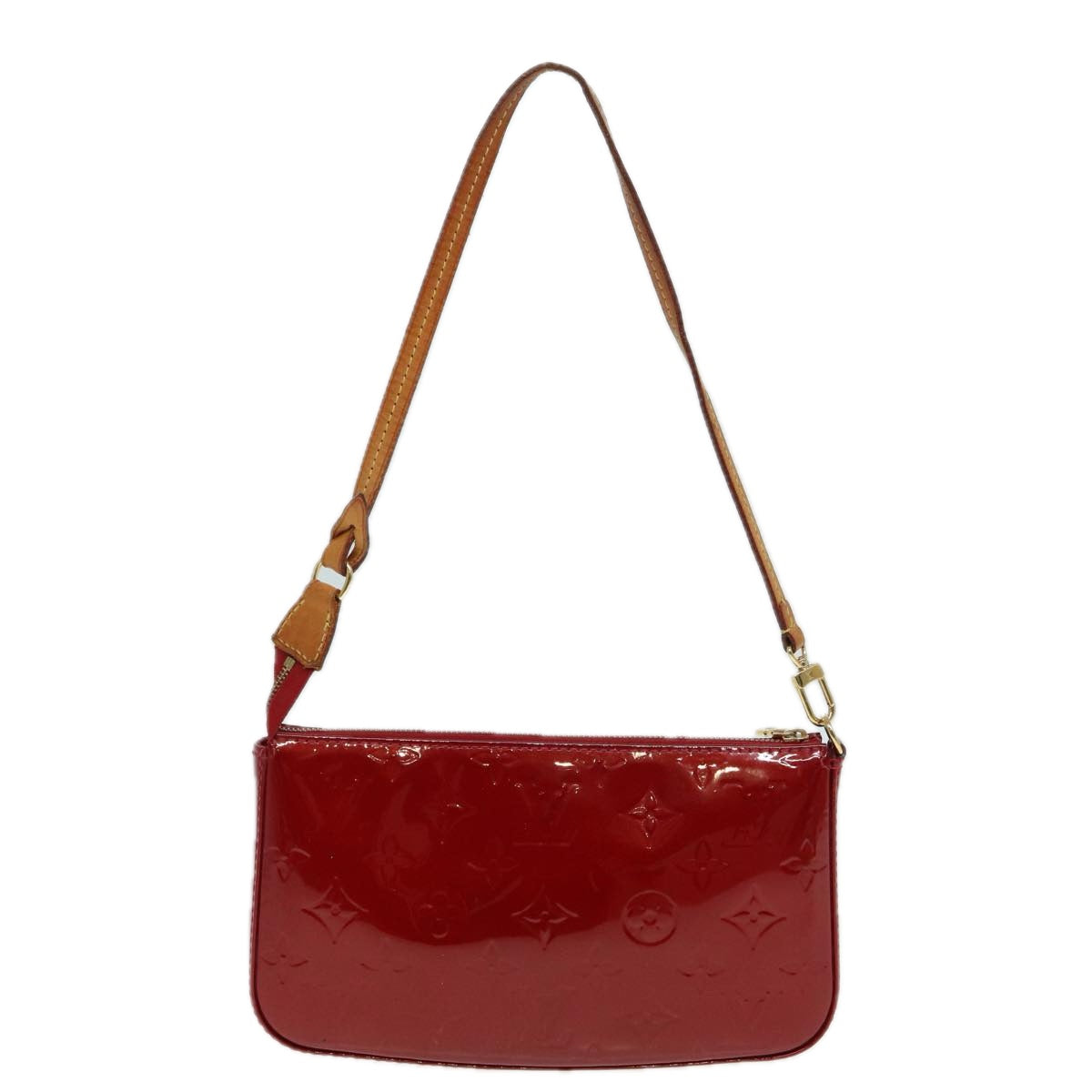 LOUIS VUITTON Vernis Pochette Accessoires Pouch Pomme D'amour M91577 83014