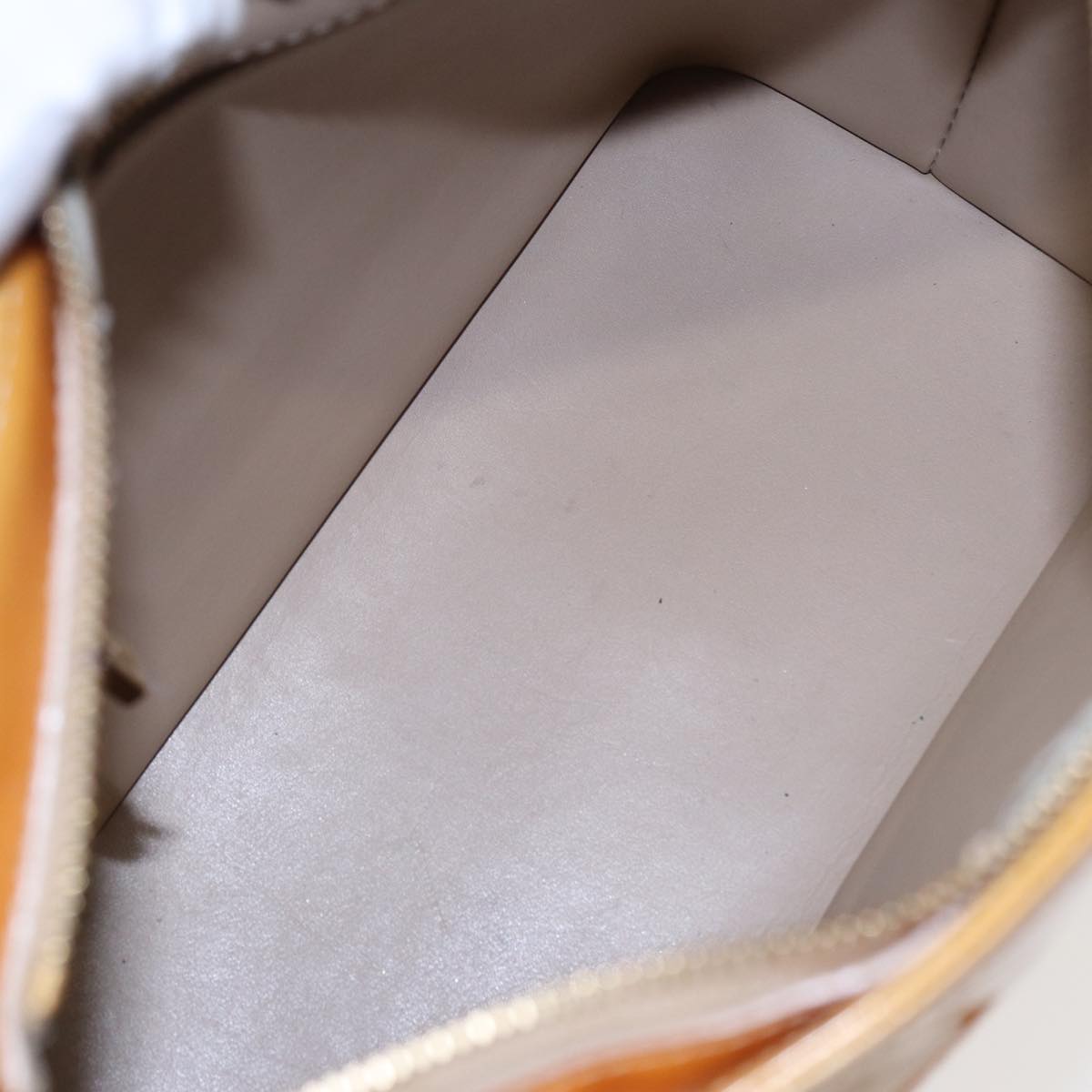LOUIS VUITTON Monogram Vernis Houston Hand Bag Beige M91004 LV 83018