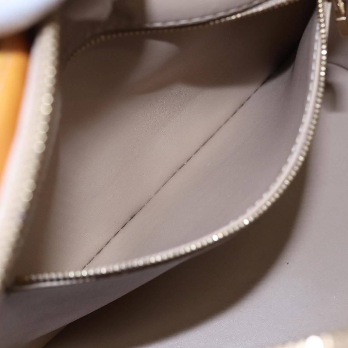 LOUIS VUITTON Monogram Vernis Houston Hand Bag Beige M91004 LV 83018