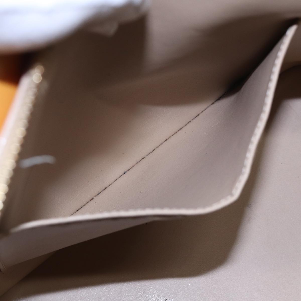 LOUIS VUITTON Monogram Vernis Houston Hand Bag Beige M91004 LV 83018
