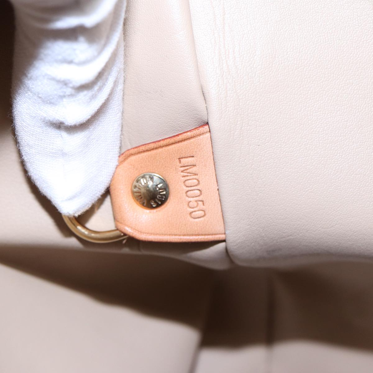 LOUIS VUITTON Monogram Vernis Houston Hand Bag Beige M91004 LV 83018