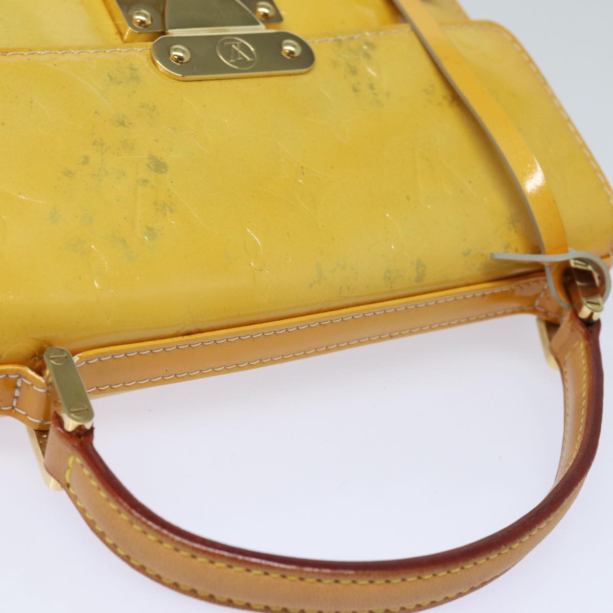 LOUIS VUITTON Monogram Vernis Spring street Hand Bag Gris M91029 LV 83020