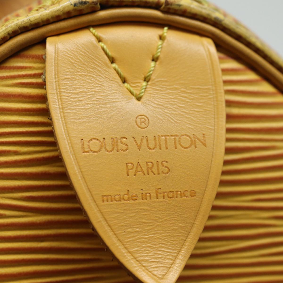 LOUIS VUITTON Epi Speedy 25 Hand Bag Tassili Yellow M43019 LV 83026