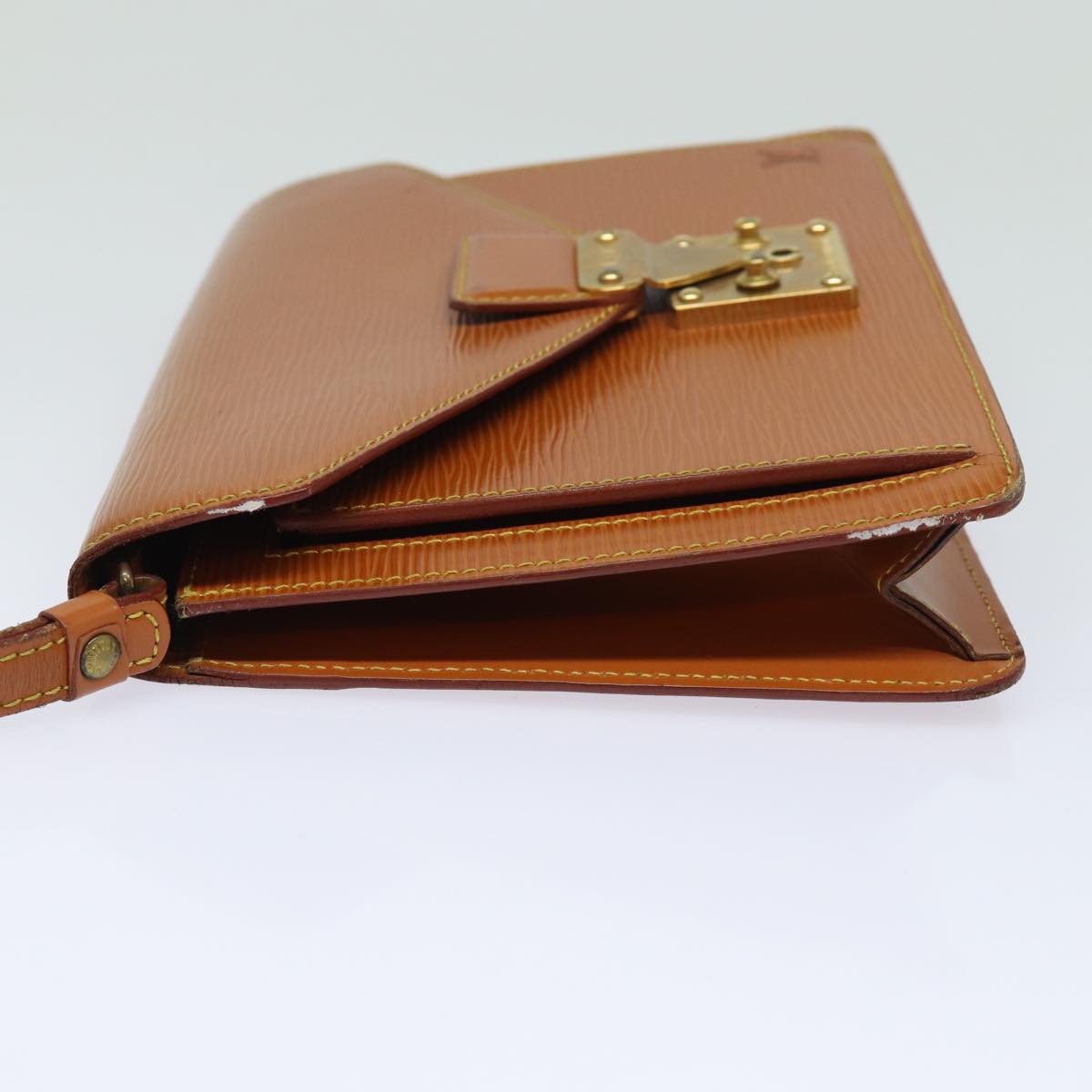 LOUIS VUITTON Epi Serie Dragonne Hand Bag Kenya Brown M52618 LV 83028