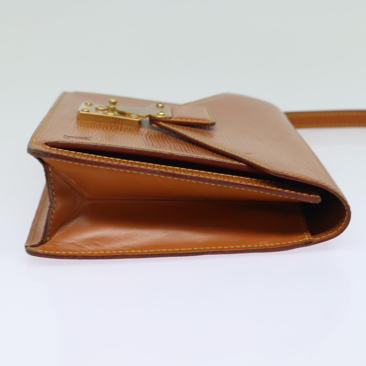 LOUIS VUITTON Epi Serie Dragonne Hand Bag Kenya Brown M52618 LV 83028