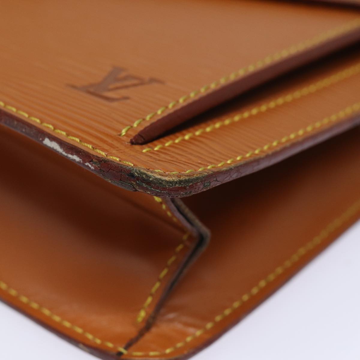 LOUIS VUITTON Epi Serie Dragonne Hand Bag Kenya Brown M52618 LV 83028