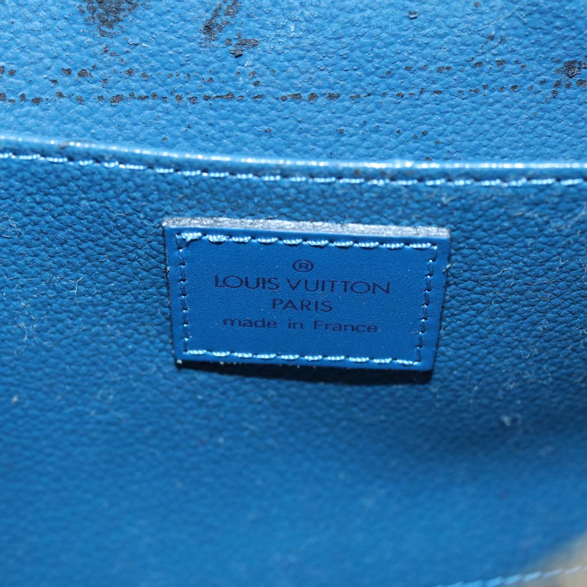 LOUIS VUITTON Epi Dauphine GM Pouch Blue M48435 LV 83030