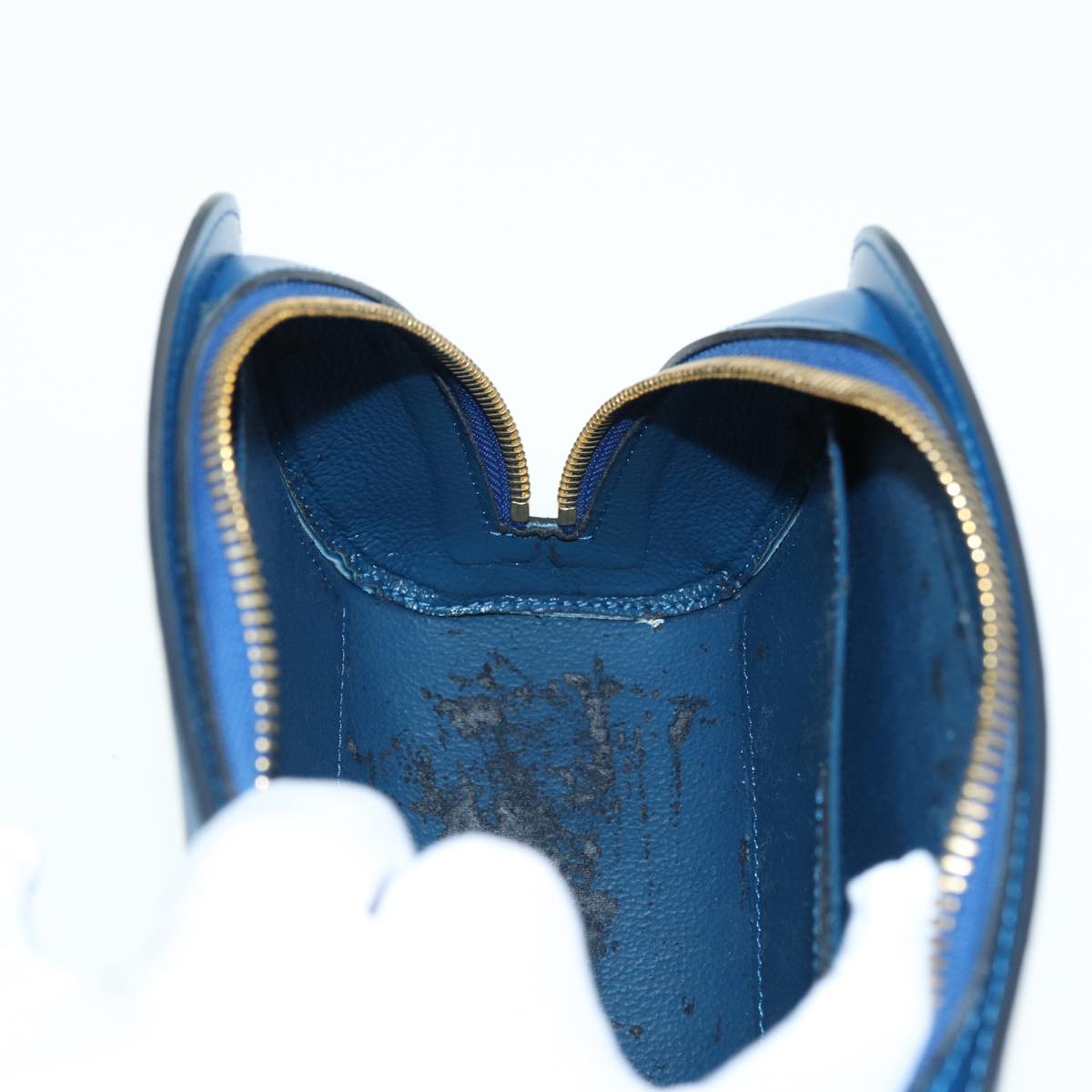 LOUIS VUITTON Epi Dauphine GM Pouch Blue M48435 LV 83030