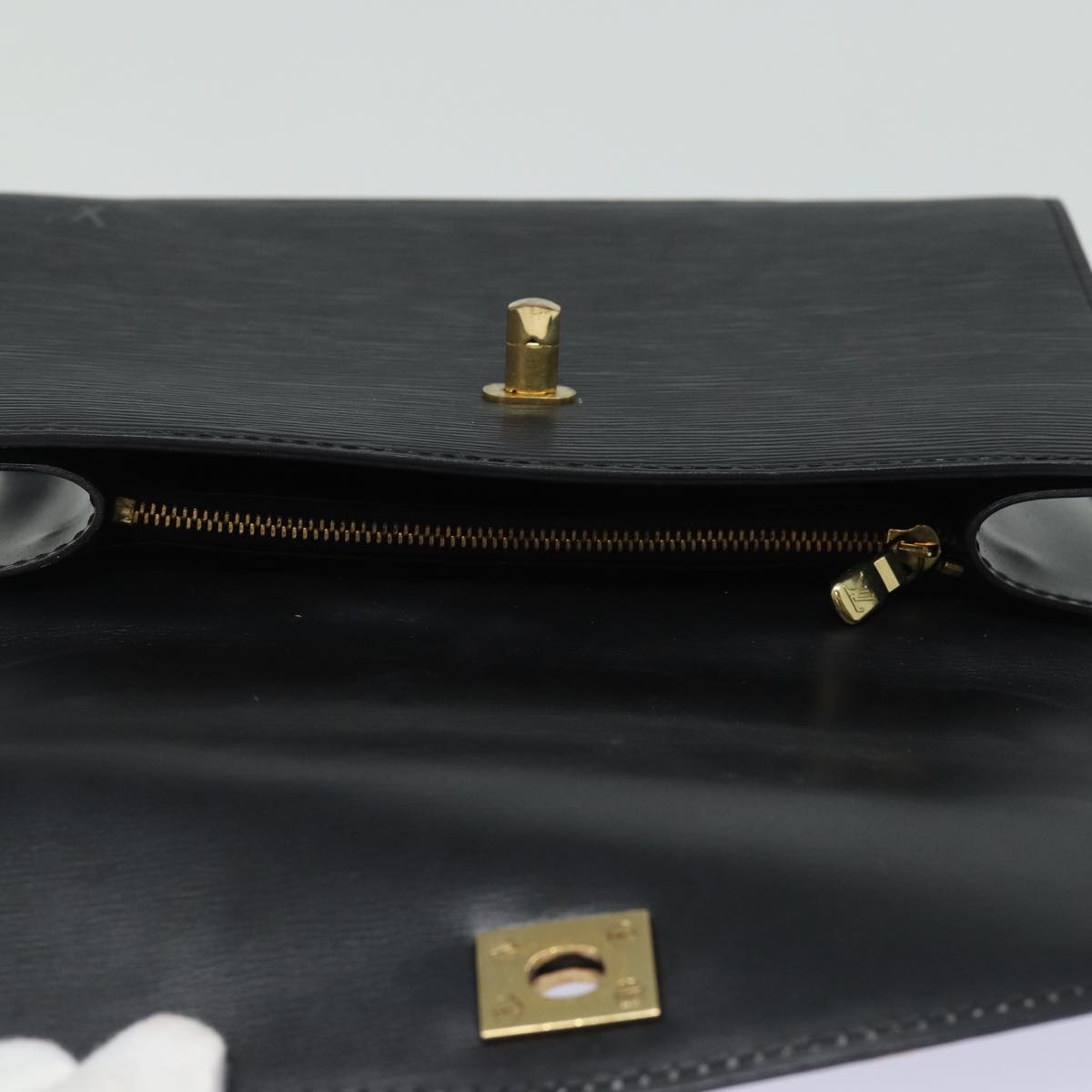 LOUIS VUITTON Epi Malesherbes Hand Bag Black M52372 LV 83032