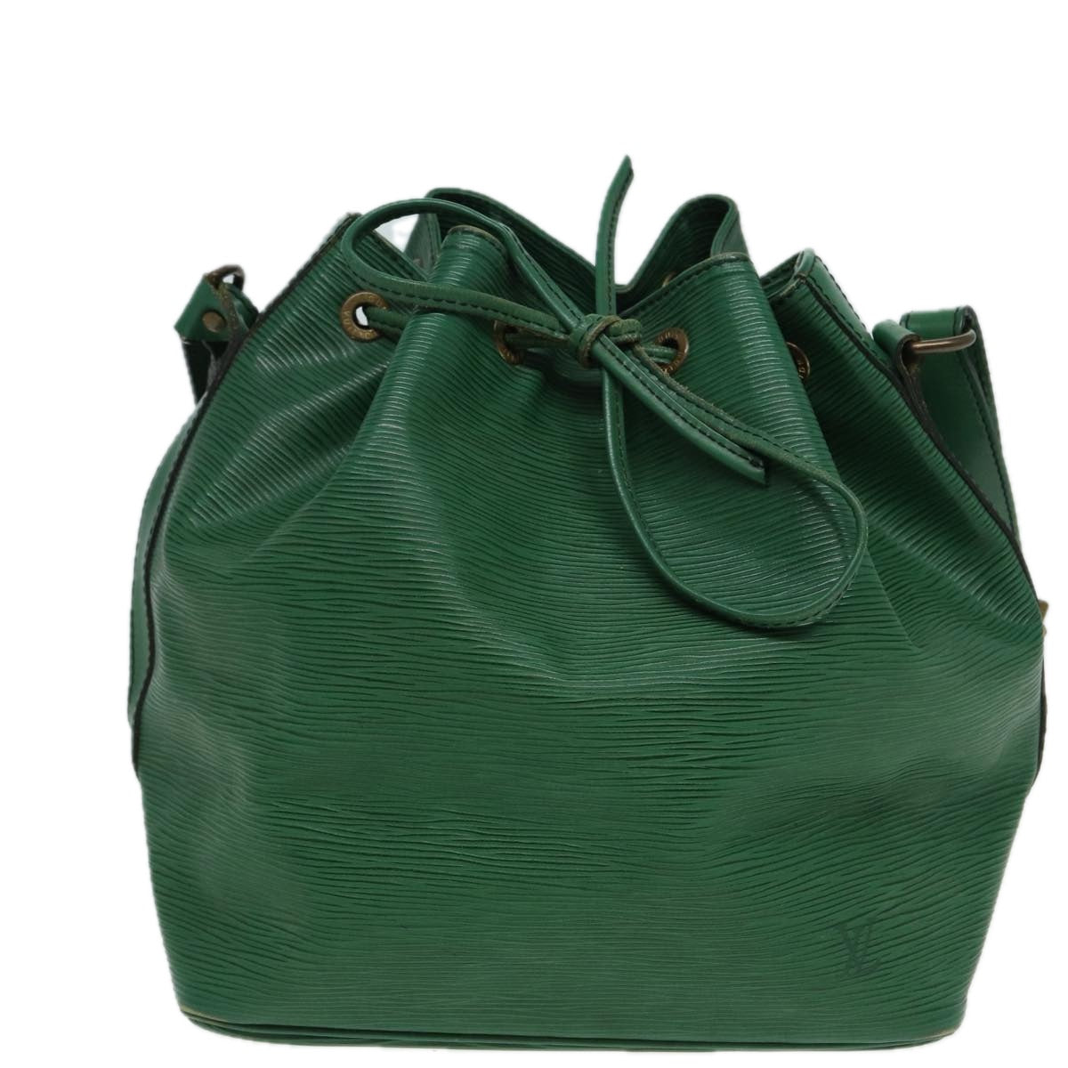 LOUIS VUITTON Epi Petit Noe Shoulder Bag Green M44102 LV 83033