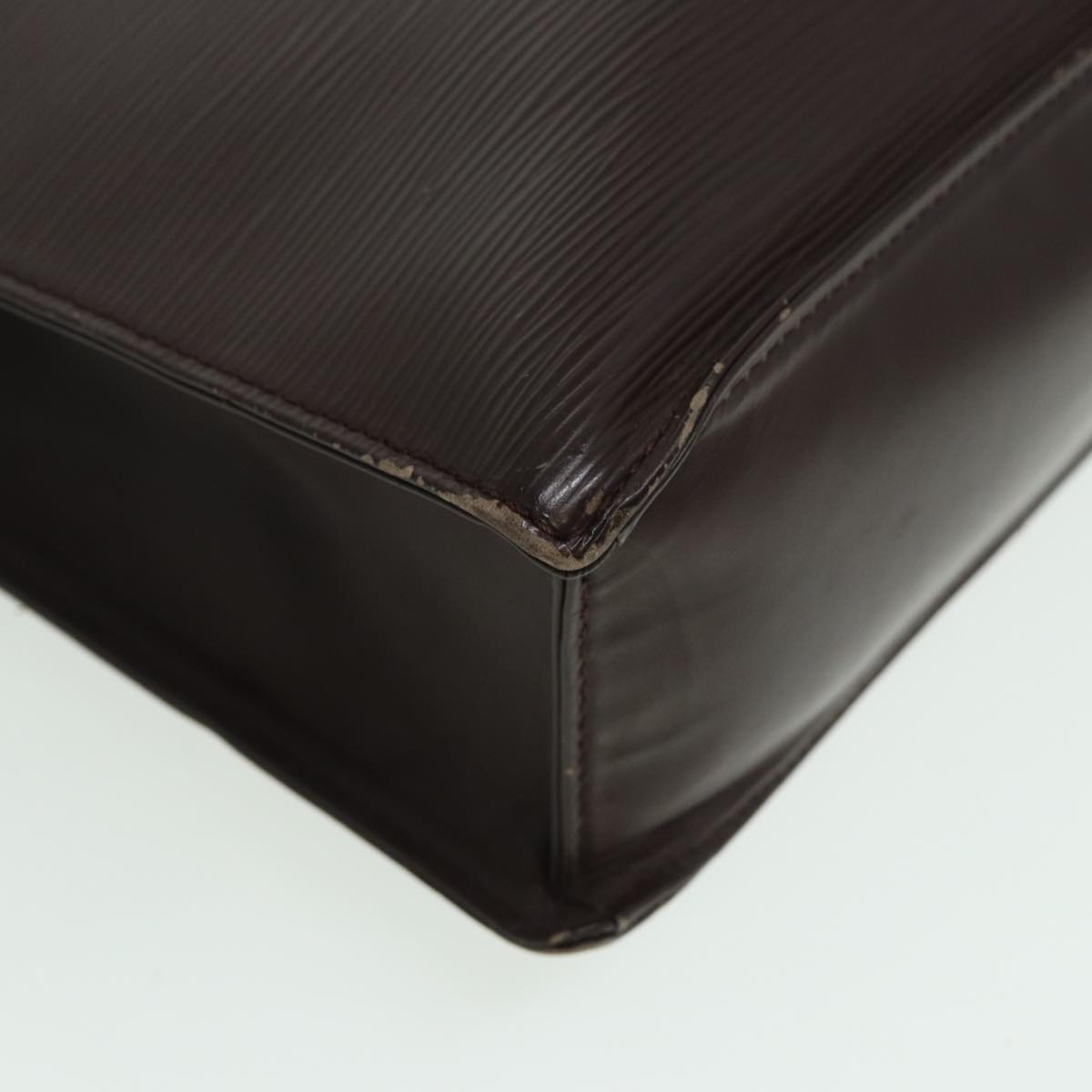 LOUIS VUITTON Epi Sac Plat Hand Bag Mocha Brown M5908D LV 83038