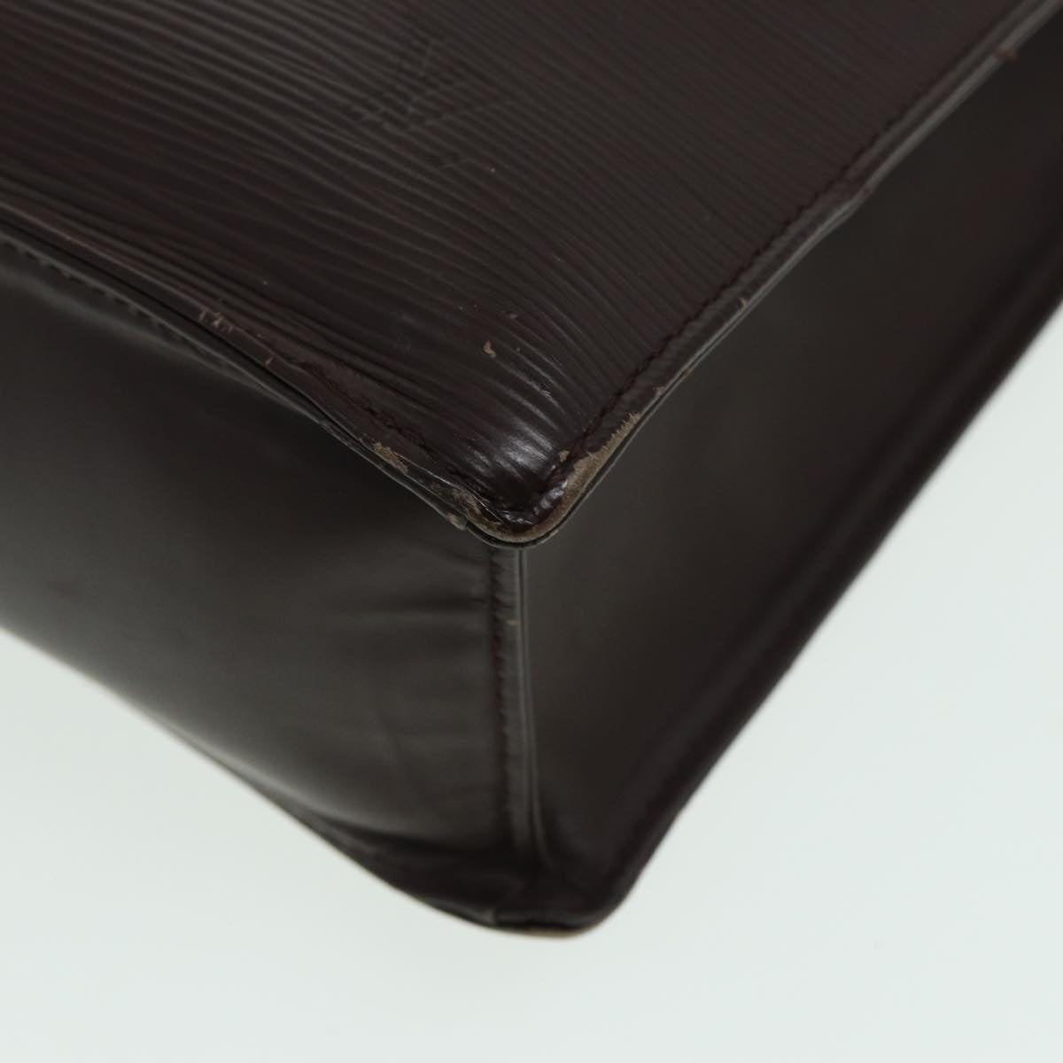 LOUIS VUITTON Epi Sac Plat Hand Bag Mocha Brown M5908D LV 83038