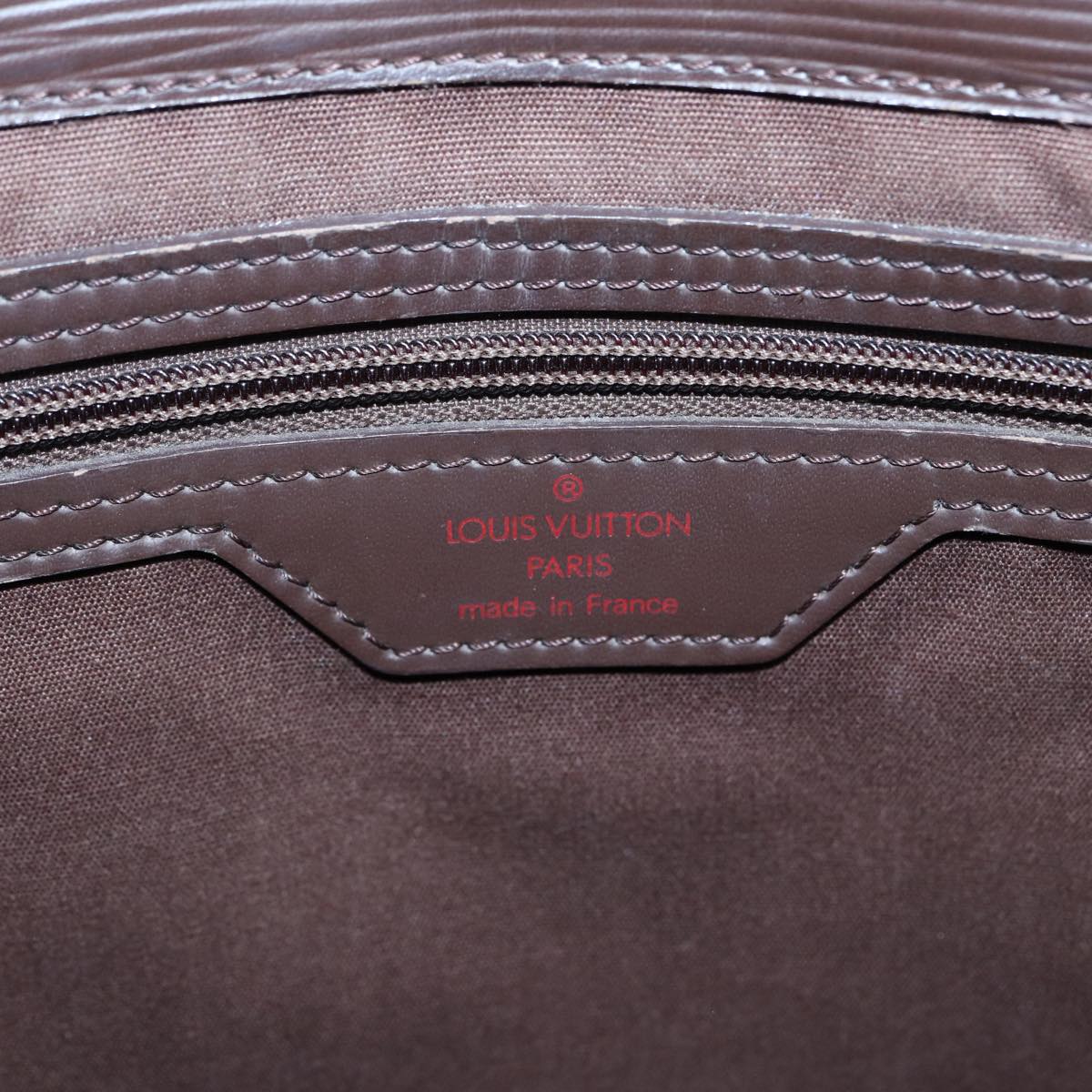 LOUIS VUITTON Epi Sac Plat Hand Bag Mocha Brown M5908D LV 83038