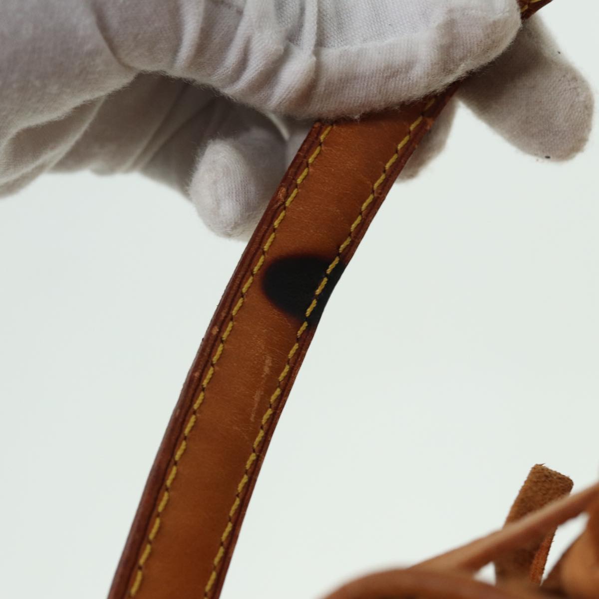 LOUIS VUITTON Nomad Mini Noe Hand Bag Leather Beige M43528 LV 83039
