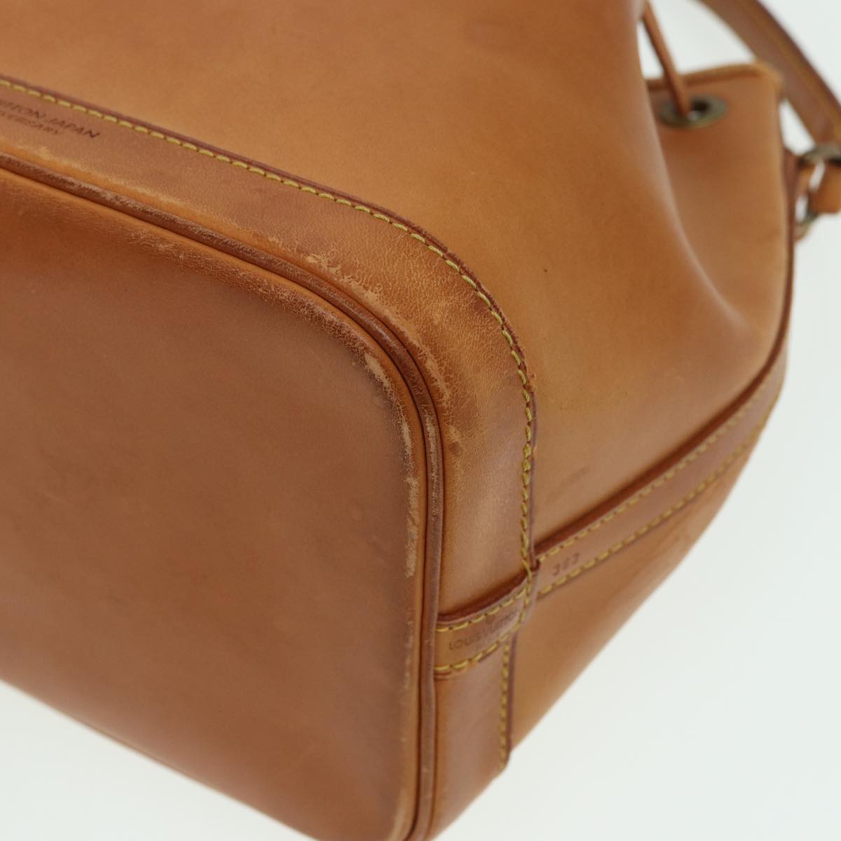 LOUIS VUITTON Nomad Mini Noe Hand Bag Leather Beige M43528 LV 83039