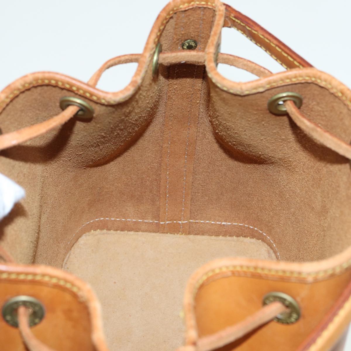 LOUIS VUITTON Nomad Mini Noe Hand Bag Leather Beige M43528 LV 83039