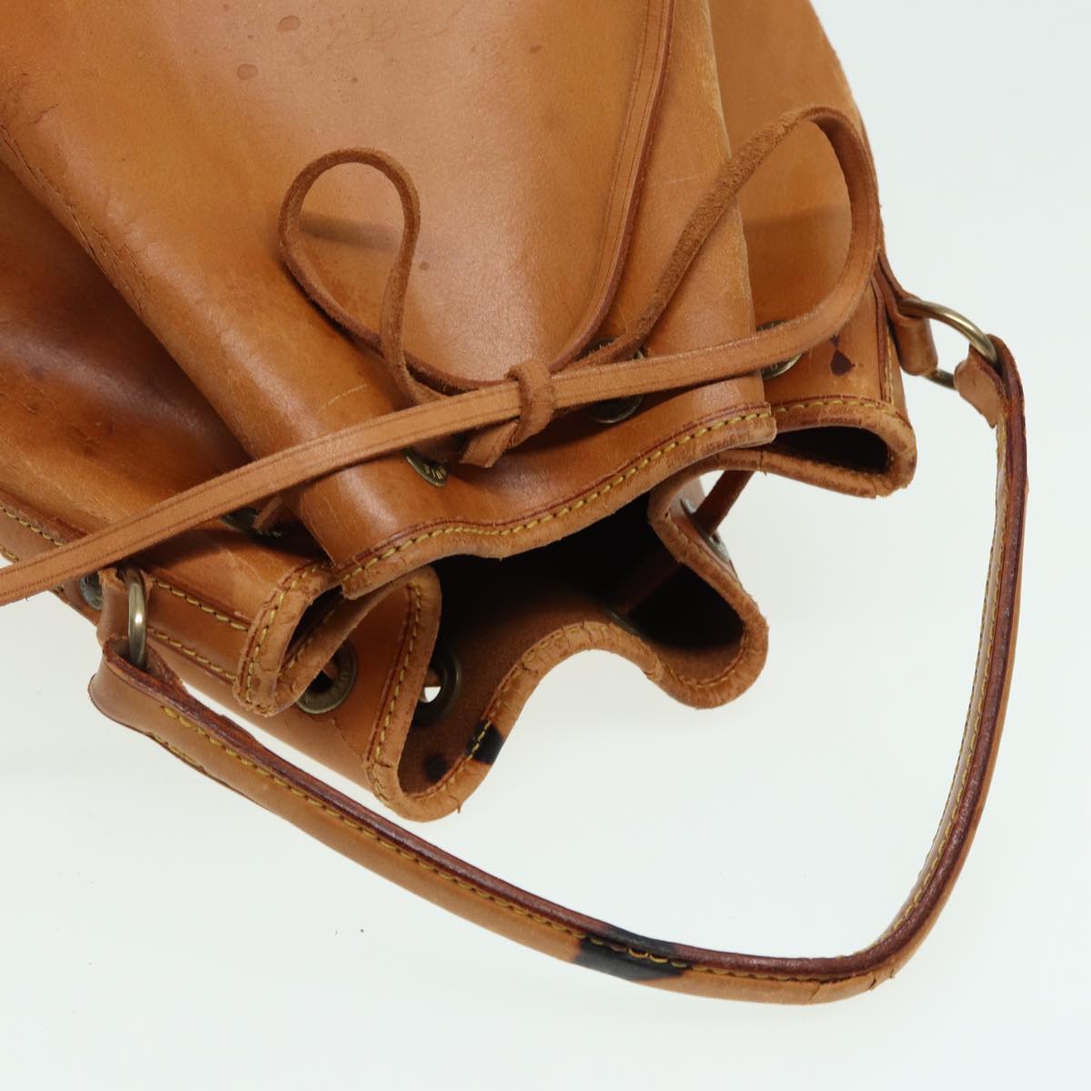 LOUIS VUITTON Nomad Mini Noe Hand Bag Leather Beige M43528 LV 83039