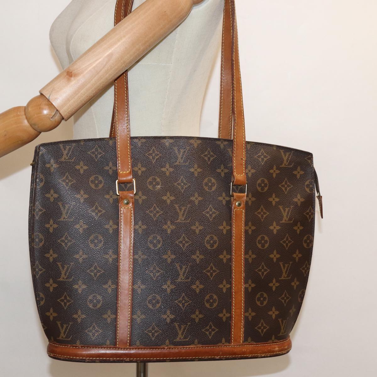 LOUIS VUITTON Monogram Babylone Tote Bag M51102 LV 83055