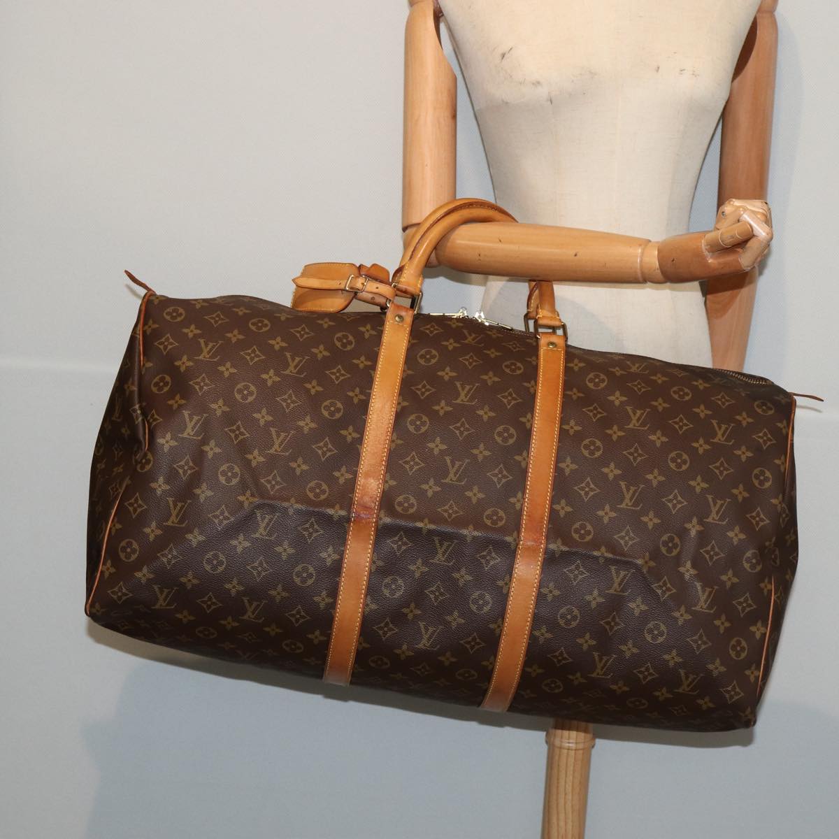 LOUIS VUITTON Monogram Keepall 60 Boston Bag M41422 LV 83061