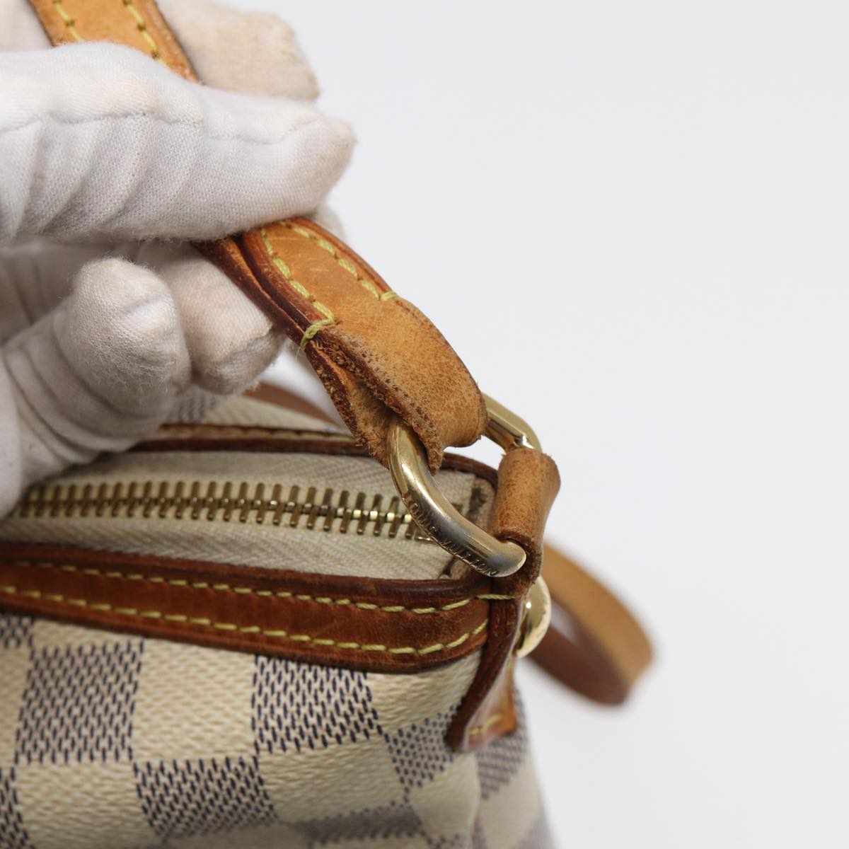 LOUIS VUITTON Damier Azur Siracusa PM Shoulder Bag N41113 LV 83065