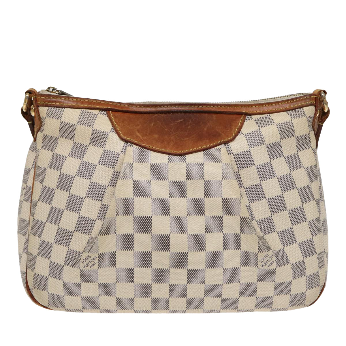 LOUIS VUITTON Damier Azur Siracusa PM Shoulder Bag N41113 LV 83065