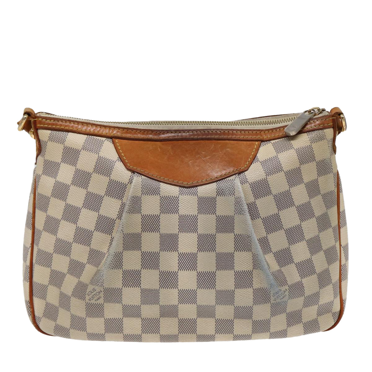 LOUIS VUITTON Damier Azur Siracusa PM Shoulder Bag N41113 LV 83065
