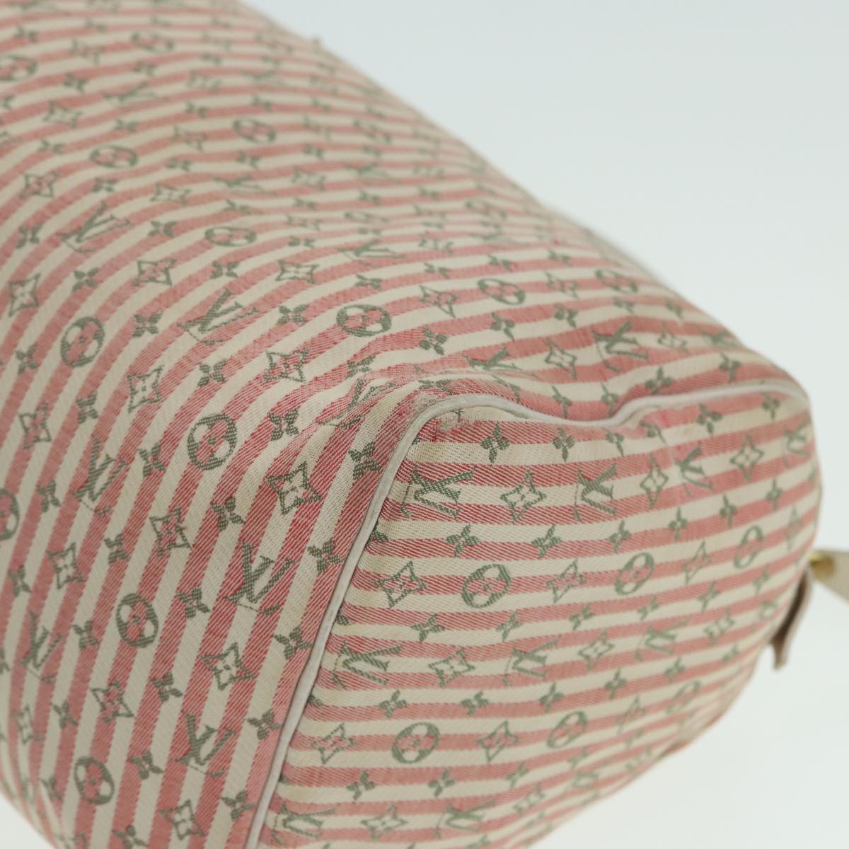 LOUIS VUITTON Monogram Mini Lin Croisette Speedy 30 Bag Pink M95501 83068