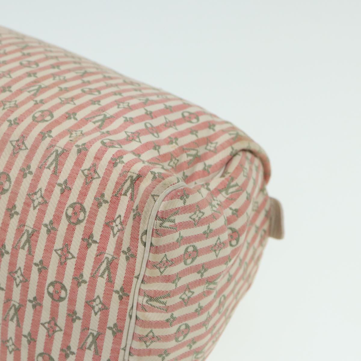 LOUIS VUITTON Monogram Mini Lin Croisette Speedy 30 Bag Pink M95501 83068