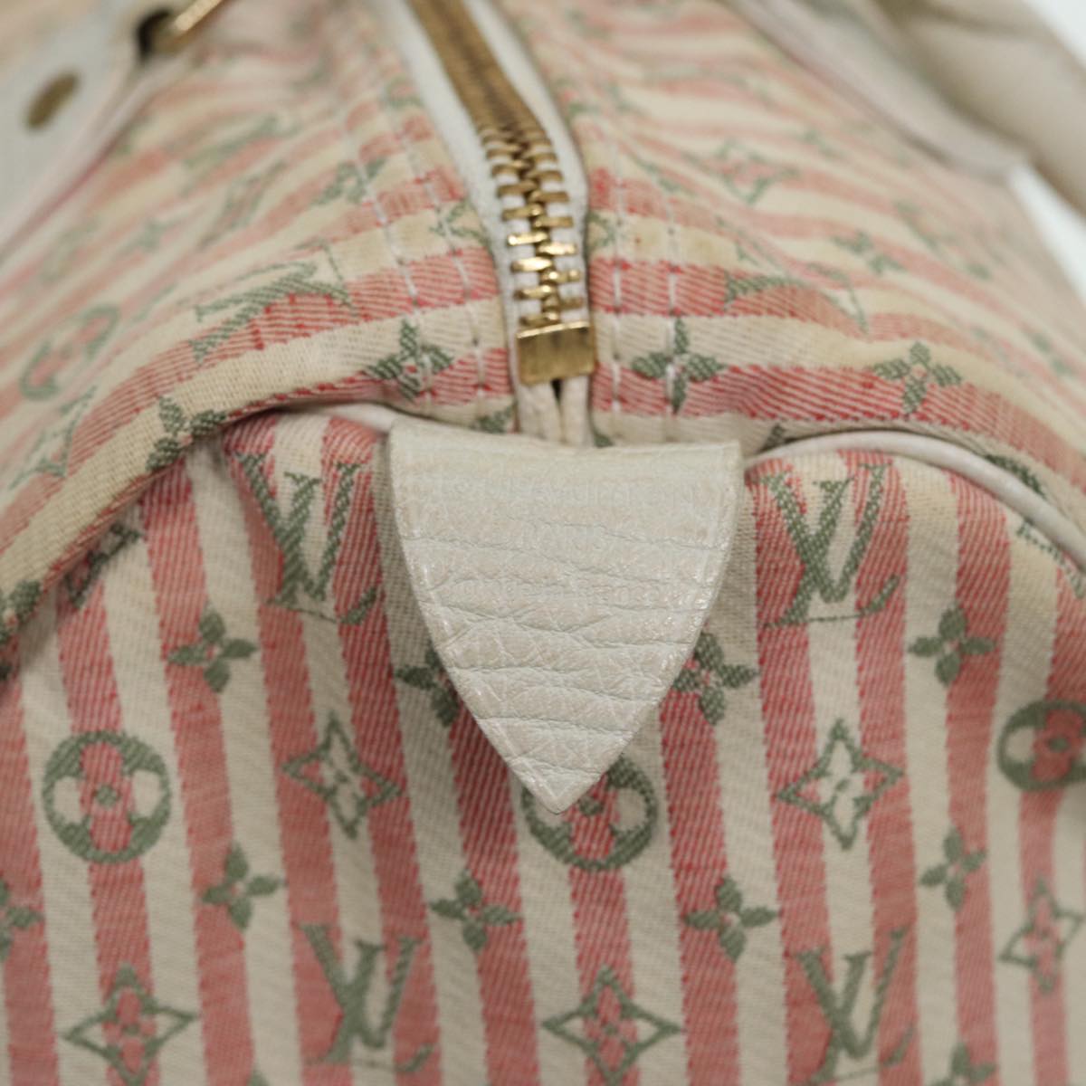 LOUIS VUITTON Monogram Mini Lin Croisette Speedy 30 Bag Pink M95501 83068
