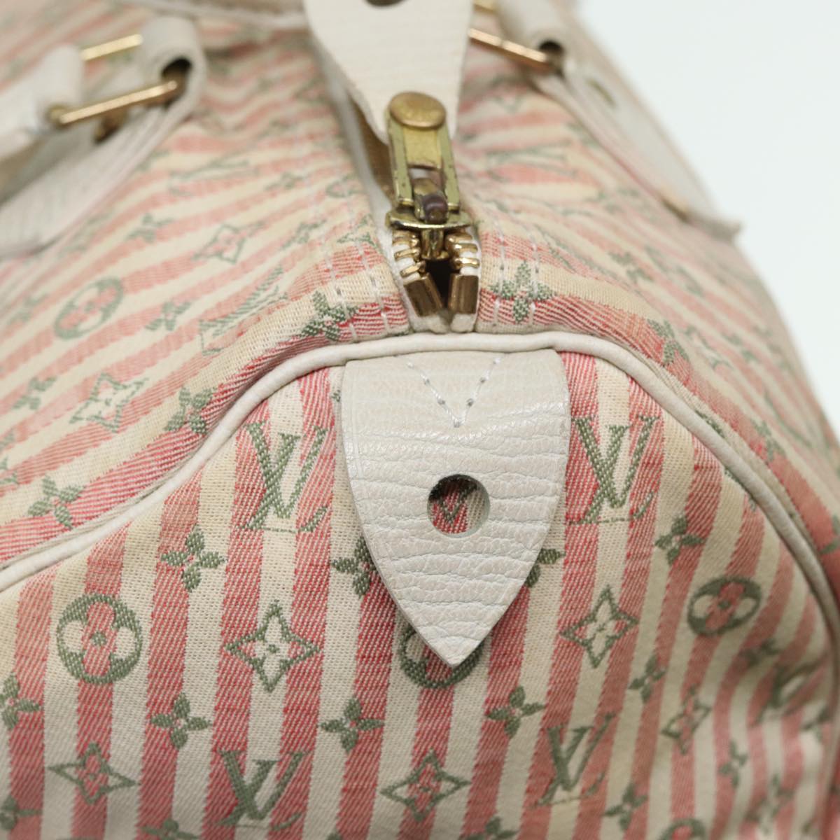 LOUIS VUITTON Monogram Mini Lin Croisette Speedy 30 Bag Pink M95501 83068