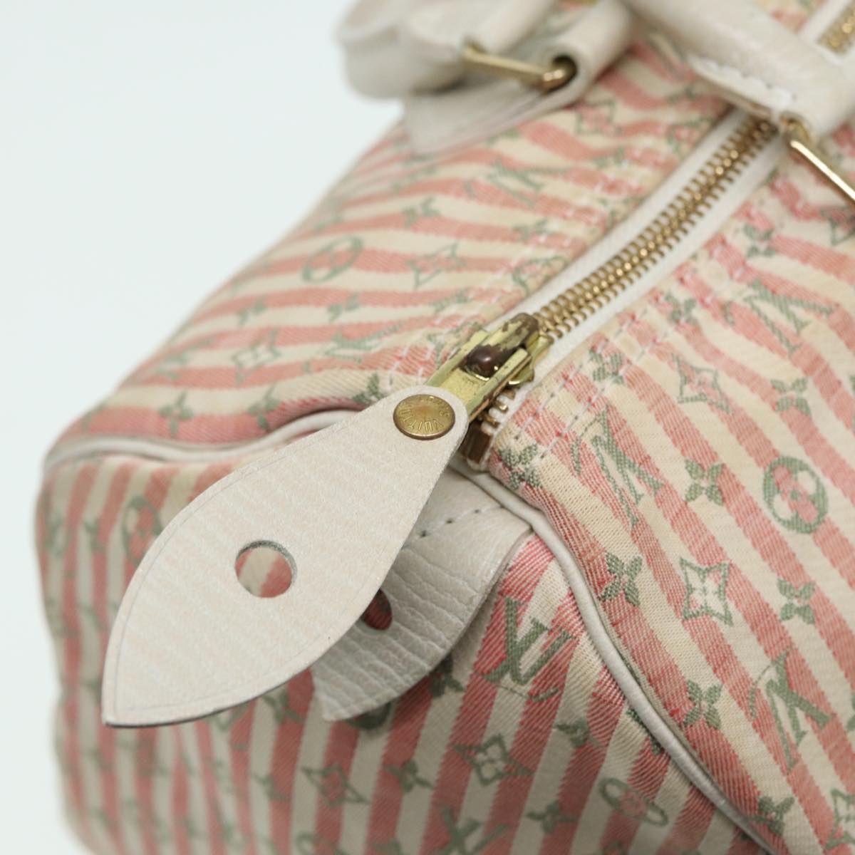 LOUIS VUITTON Monogram Mini Lin Croisette Speedy 30 Bag Pink M95501 83068