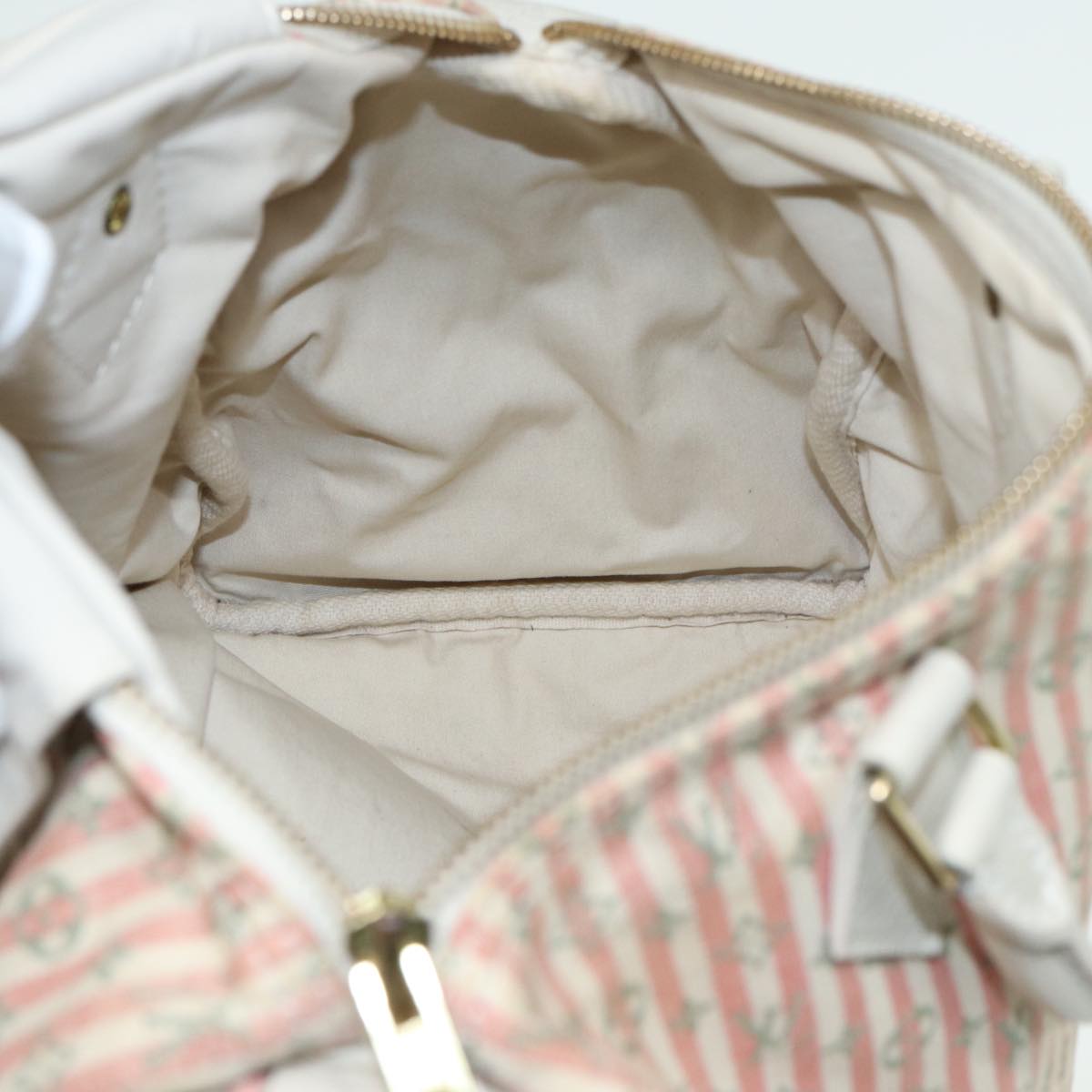LOUIS VUITTON Monogram Mini Lin Croisette Speedy 30 Bag Pink M95501 83068