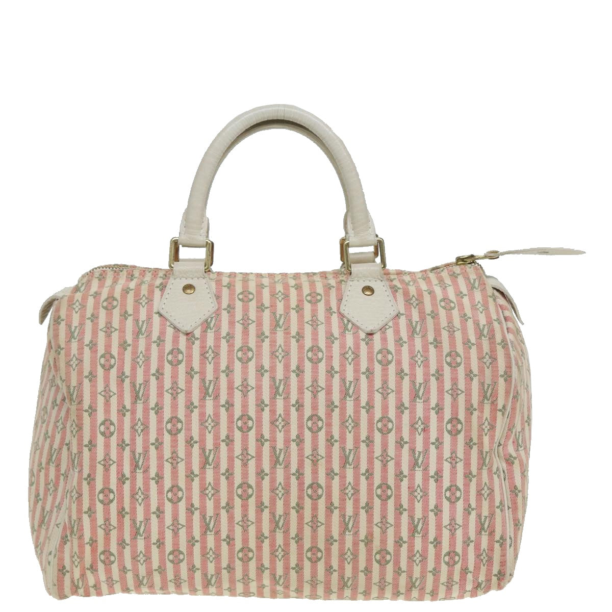 LOUIS VUITTON Monogram Mini Lin Croisette Speedy 30 Bag Pink M95501 83068