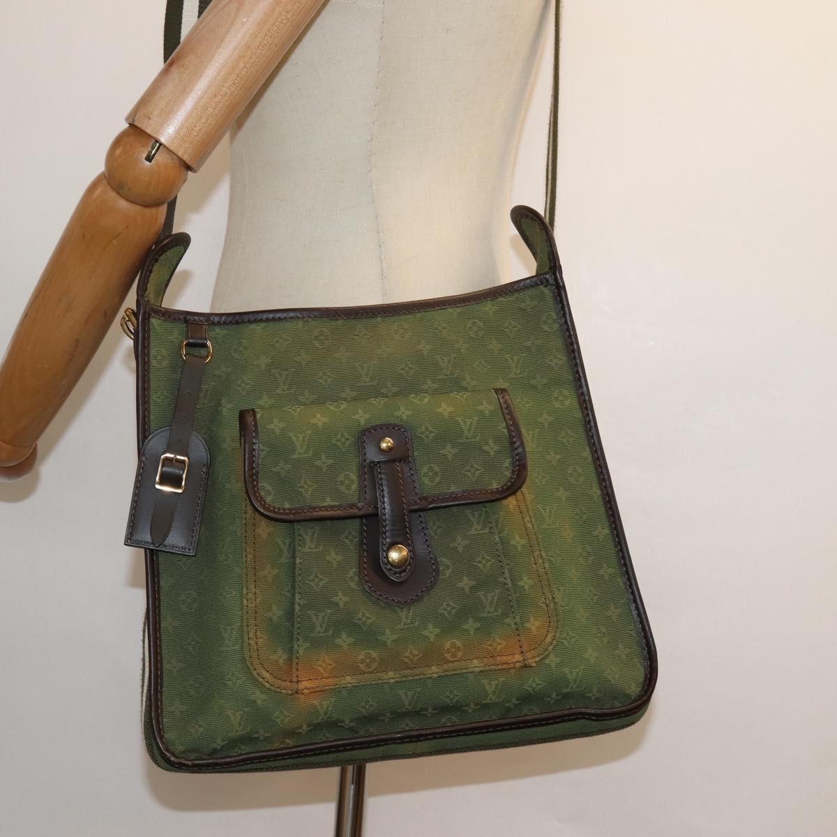LOUIS VUITTON Monogram Mini Besace Mary Kate Bag TST Khaki M92322 83071
