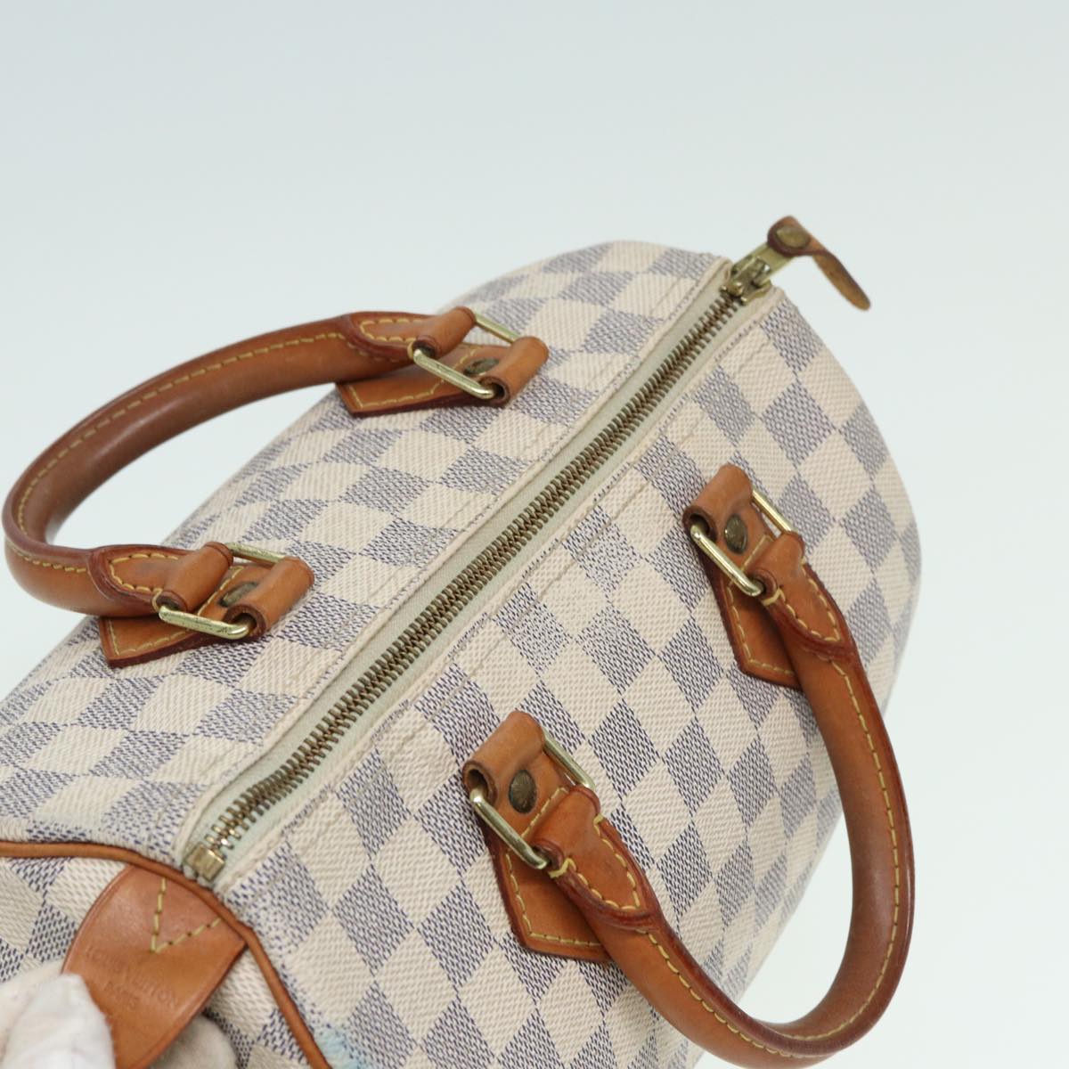 LOUIS VUITTON Damier Azur Speedy 25 Hand Bag N41534 LV 83072