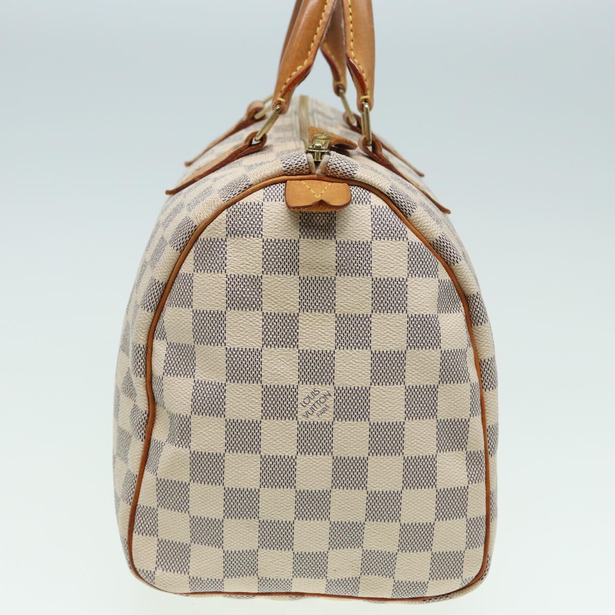 LOUIS VUITTON Damier Azur Speedy 30 Hand Bag N41533 LV 83074